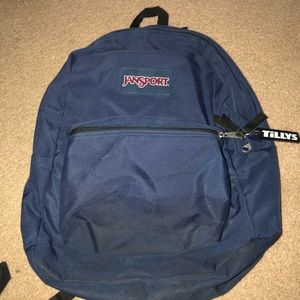 Jansport navy blue backpack USED